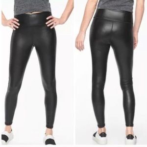 Athleta All Over Gleam Faux Leather Legging